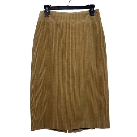 Brooks Brothers Corduroy Pencil Skirt Tan Size 6‎ - Picture 2 of 5